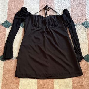 Princess Polly Black Long Sleeve Dress